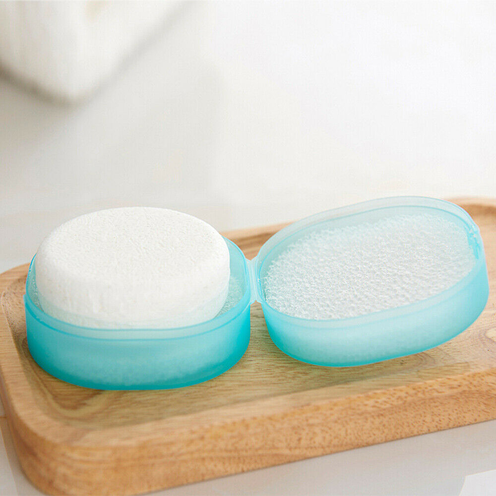 Small Square Portable Travel Soap Dish Holder Box Shower Bath Container Random