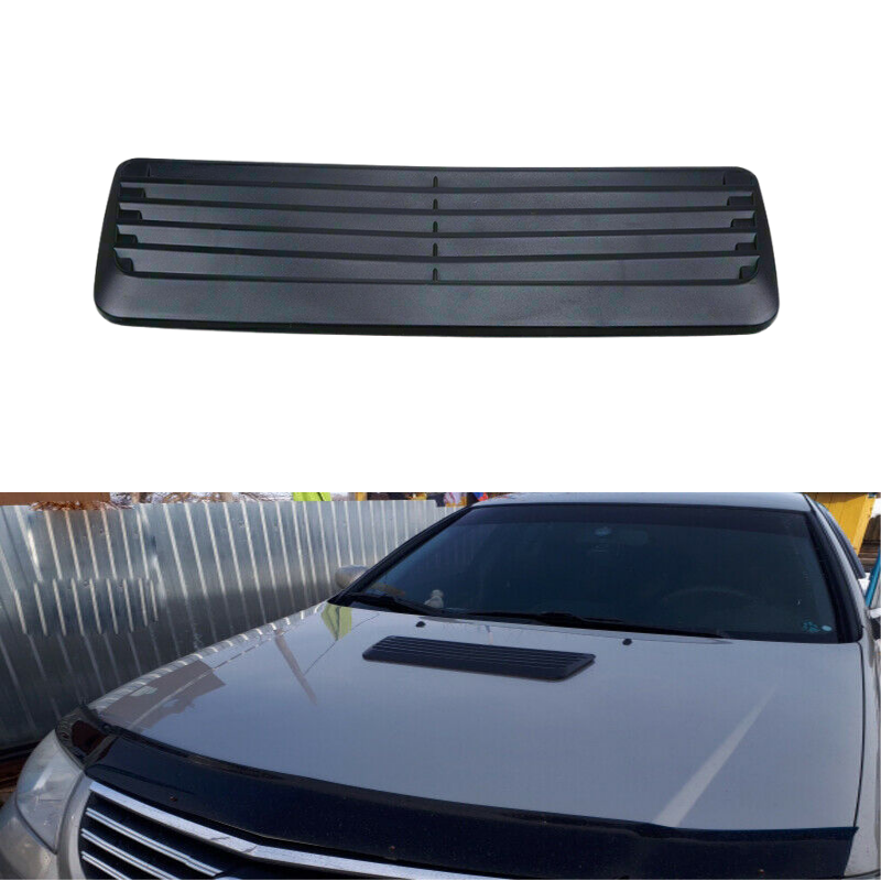 1pc Auto Car Decoration Air Vent Flow Intake Hood Bonnet ABS Black Universal Fit