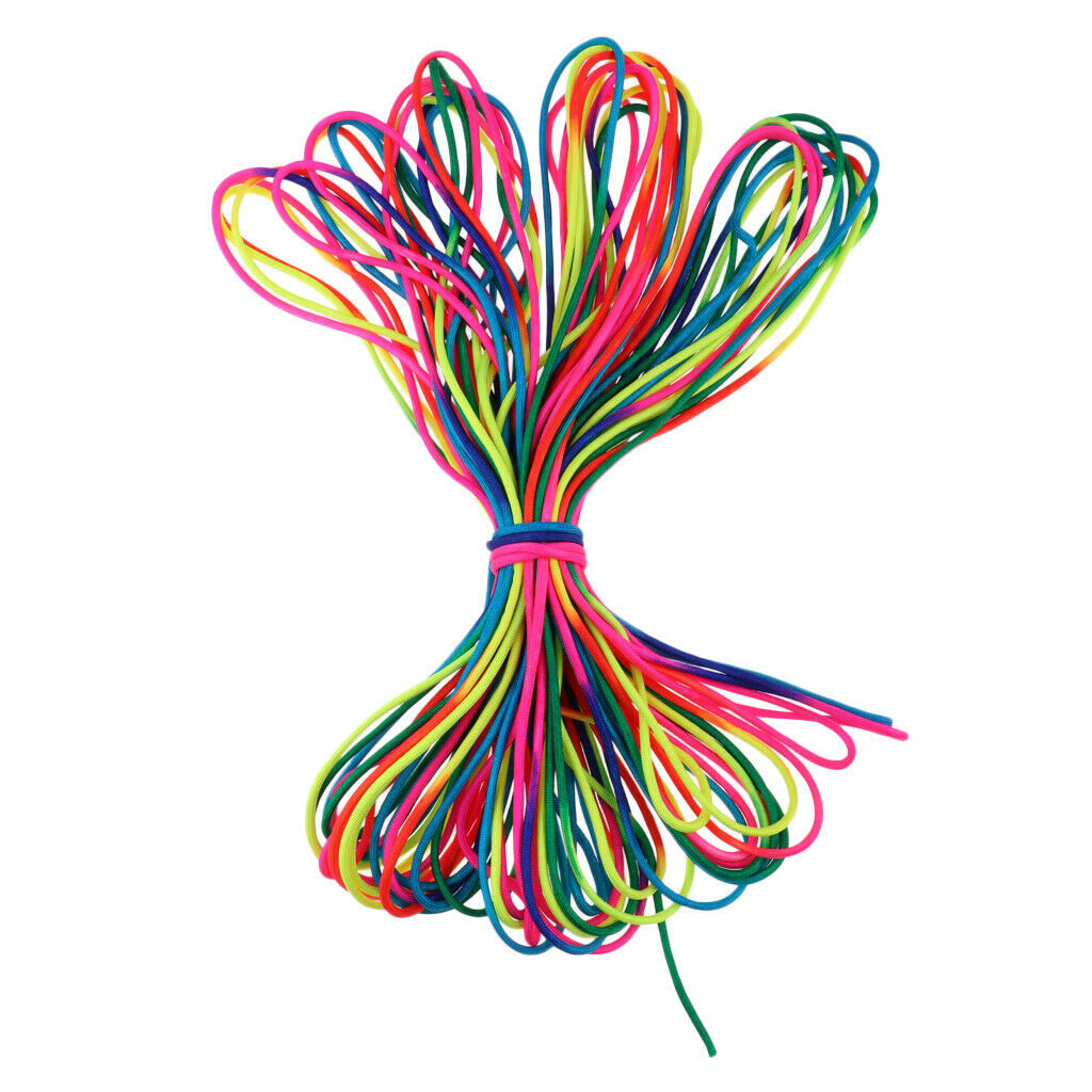 Rainbow Paracord Climbing Rope Parachute Cord Sports String 7 Inner Core Strand