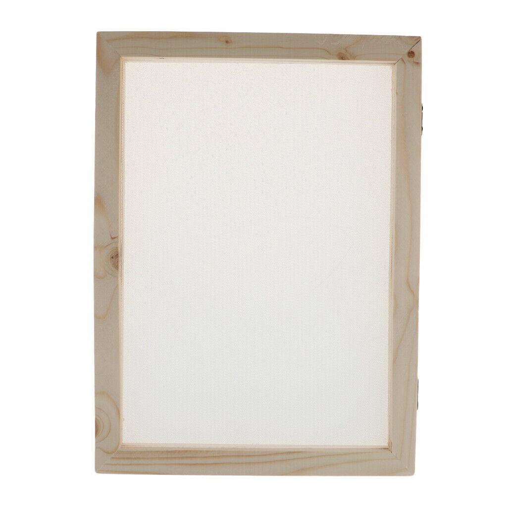 Wood Paper Making Mould Frame Screen 2 In 1 for Paper Craft Making 18x12.5cm
