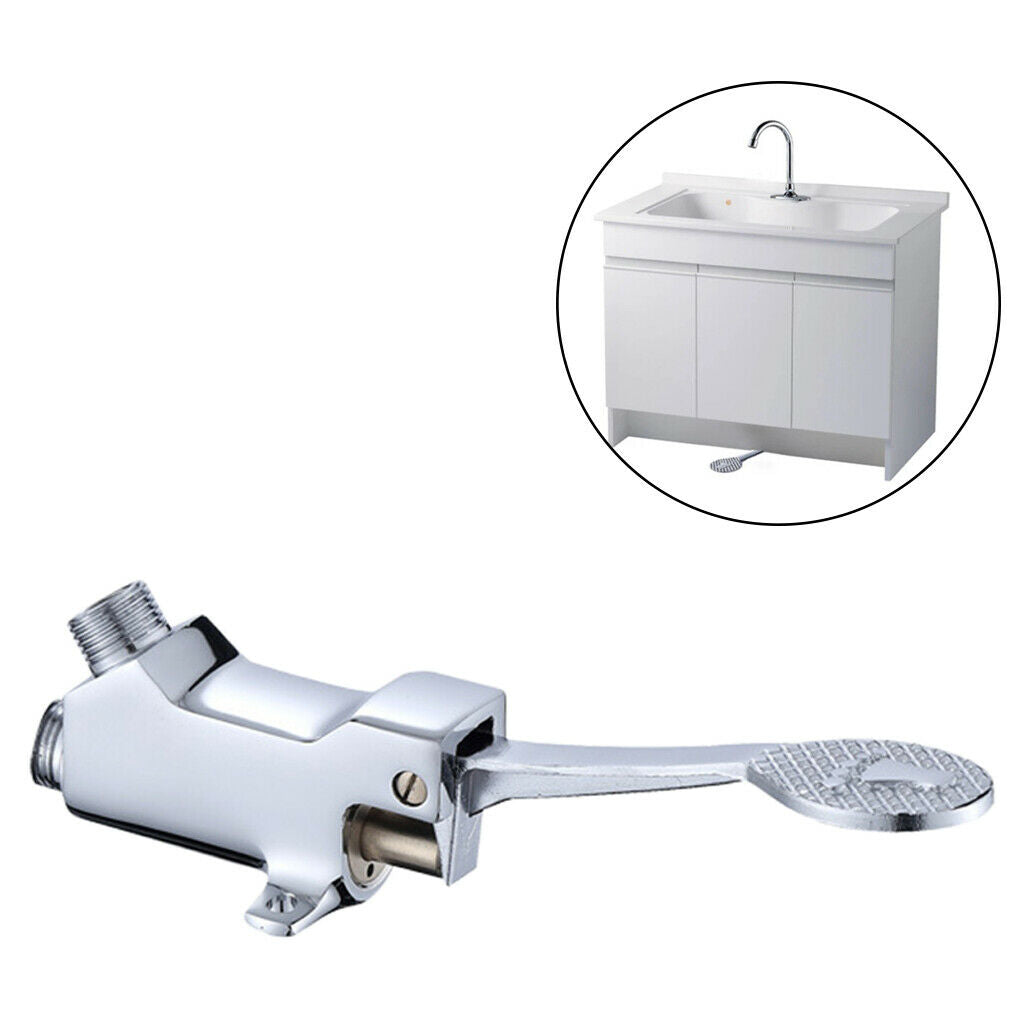 Switch Control By Floor Brass Foot Pedal Valve Pedal Water Faucet for Basin
