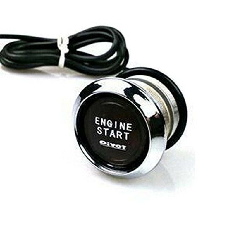 Car SUV Keyless Engine Ignition Power Switch Blue LED Light Starter Push Button