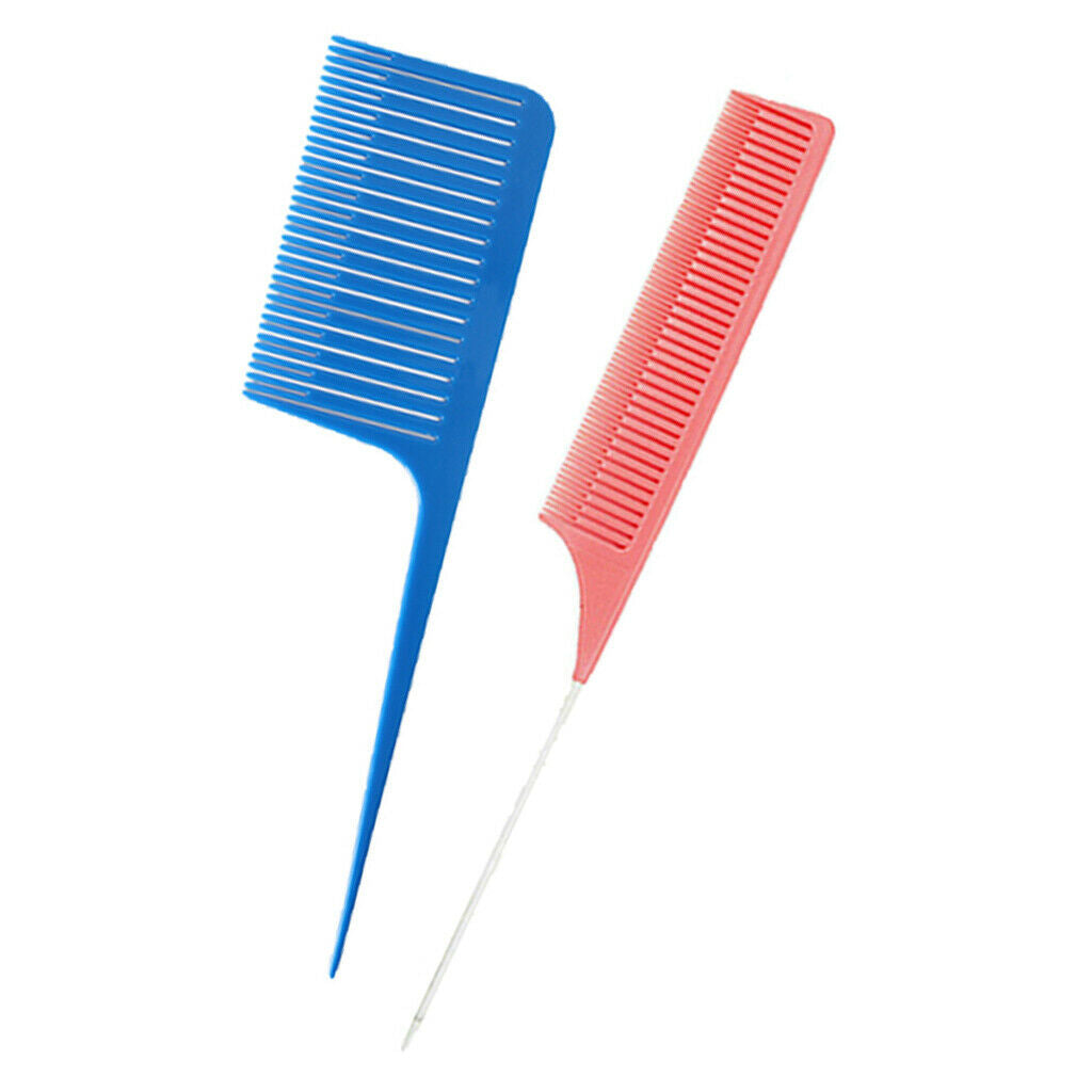2x ABS Weaving Highlighting Foiling Hair Comb Styling Dyeing Hair Combs