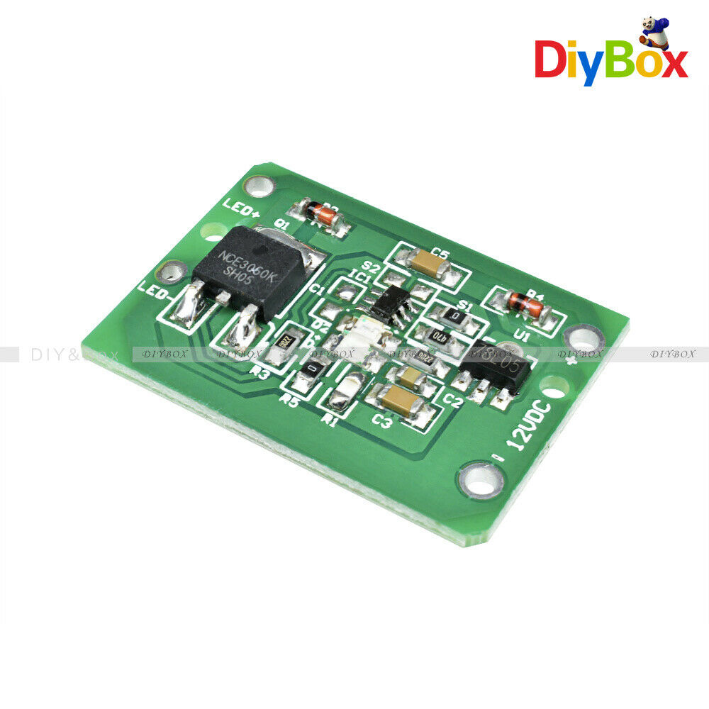 3A DC 6-20V Capatitive Touch Switch Dimmer Push Button Key Latch Relay Module