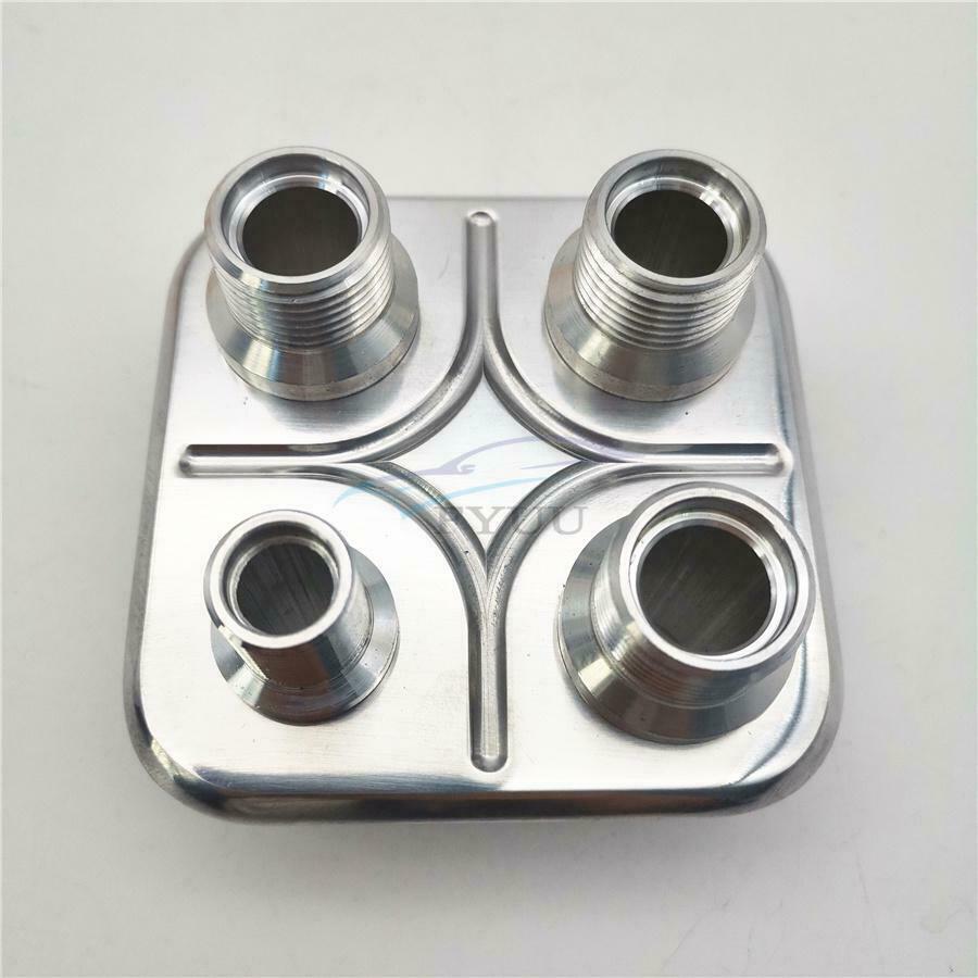 1 × 6061-T6 Billet Aluminum Polished Finish Air Conditioning Heater Hose Fitting