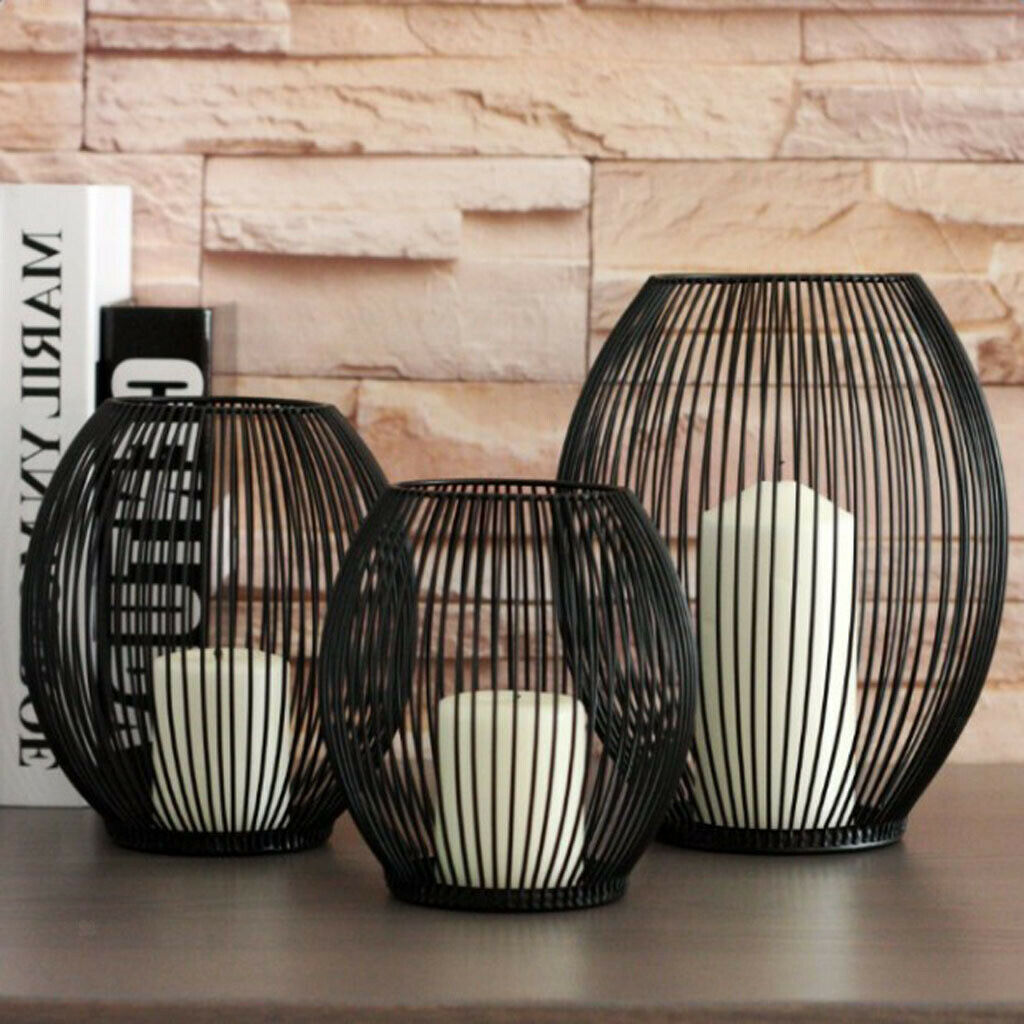 Modern Metal Iron Votive Candle Holder for Cafe Bar Parties Home Table