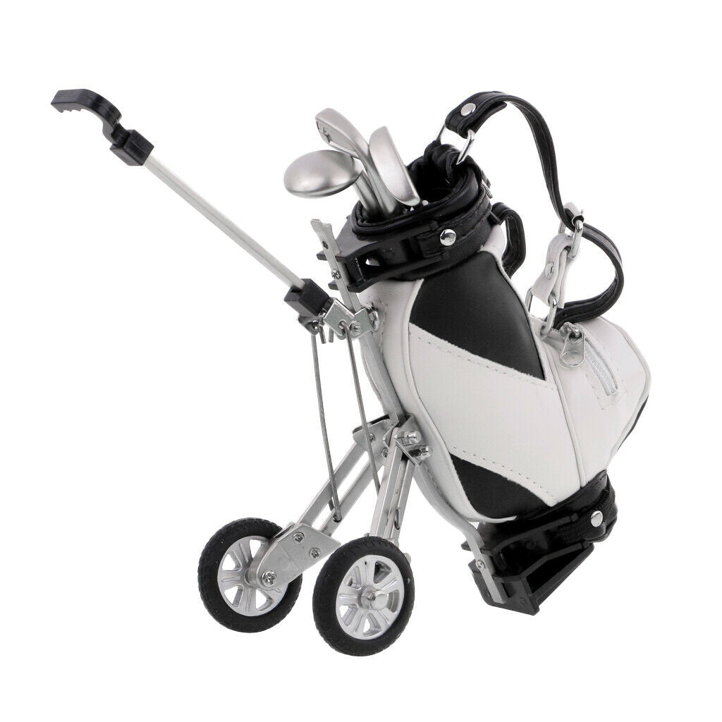 Holder Shape Mini Golf Cart Gifts For Golfer Office Table Decoration