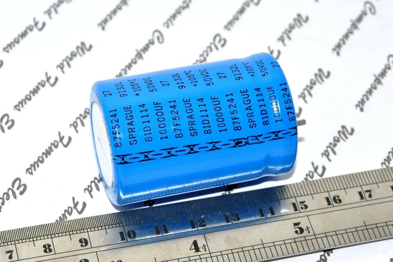 1pcs - SPRAGUE 81D 10000uF (10000µF) 50V 81D1114 Radial Electrolytic Capacitor