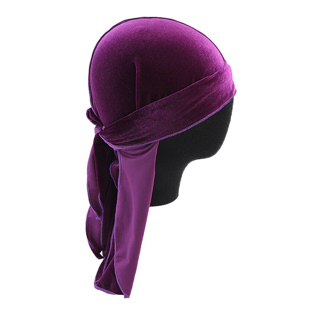 9 Pieces Mens Fashion Velvet Bandana Hat Durag
