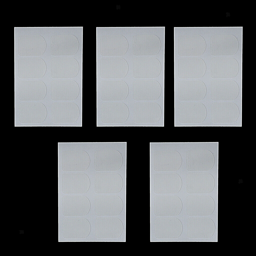 40 lot Clarinet Clear Mouthpiece Patch Pad Rubber for Clarinet Replacement