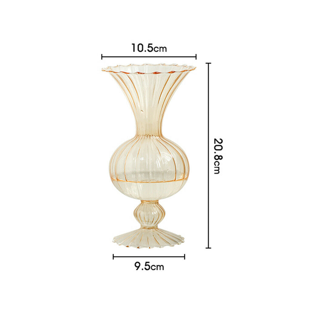 4x Glass Vase Hydroponic Terrarium Floral Container Home Indoor Outdoor