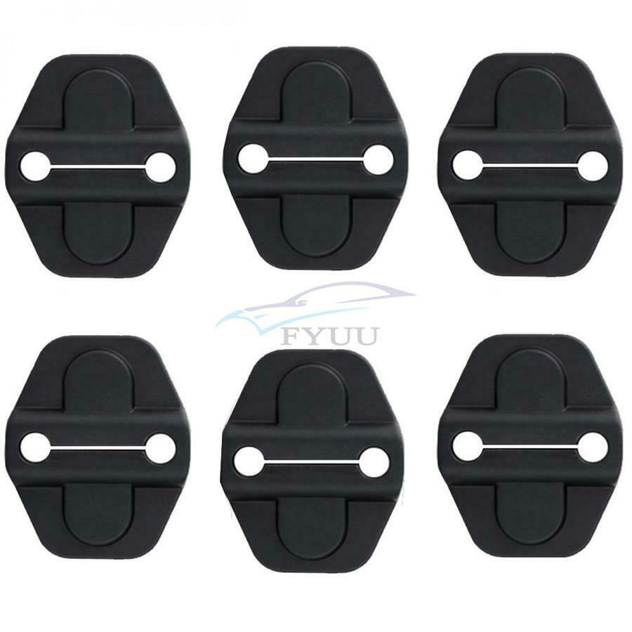 6 × Rustproof Waterproof Auto Front Rear Upper Lower Door Lock Protector Cover