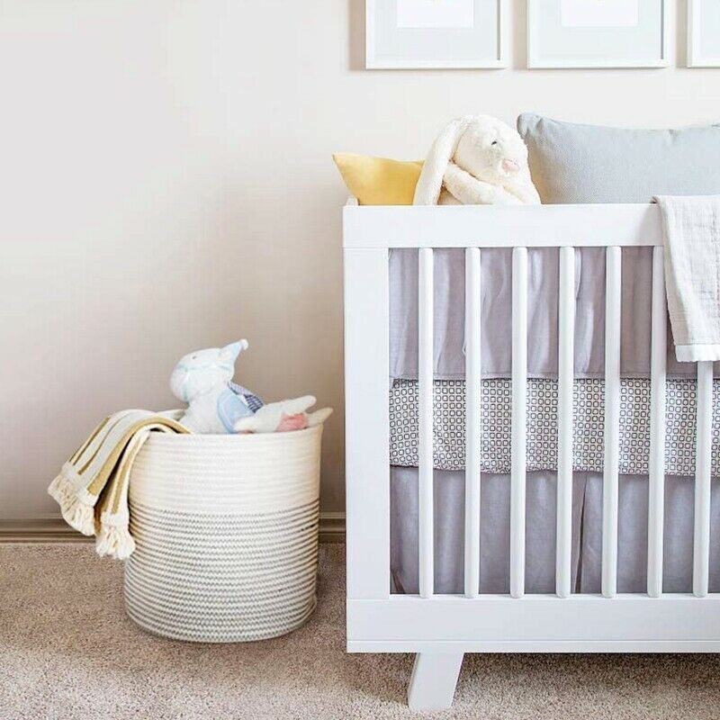 Cotton Rope Plant Basket Modern Indoor Planter Flower Pot Woven Storage OrgaQ4L9