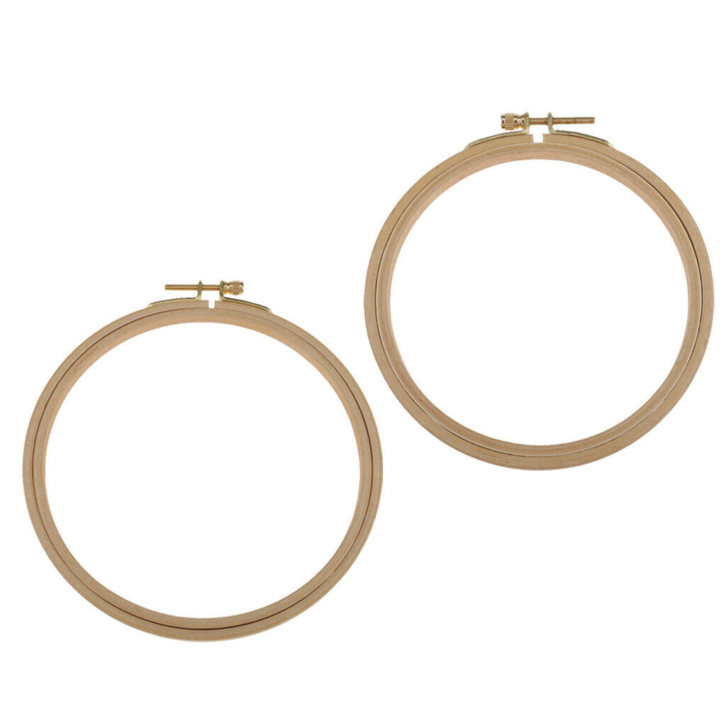 Wooden Embroidery Hoop with Screw for Tapestry Cross-stitch 18cm/15cm