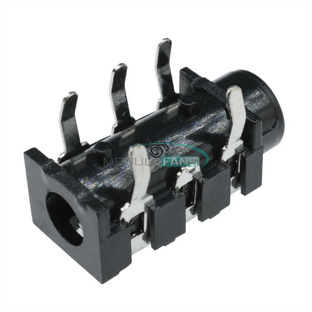 10PCS 5Pin 3.5mm Stereo Headphone Audio Jack Earphone Socket