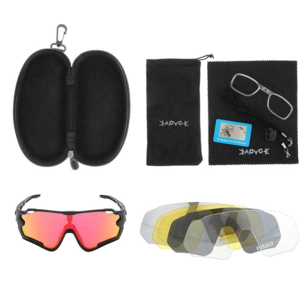Men Cycling Glasses Bike Bicycle Eyewear Sports Polarized Sunglasses Style1