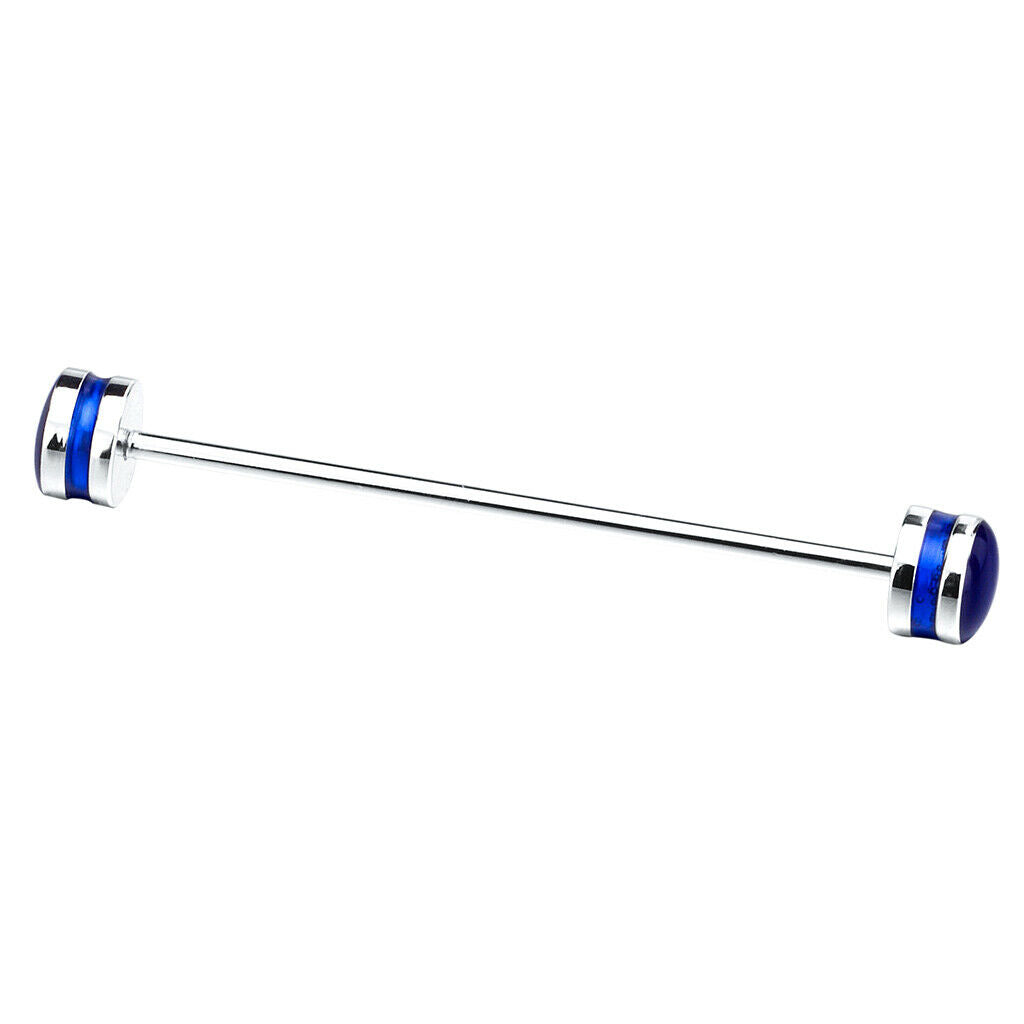65 x 9 mm/2.6 x 0.36 inch Collar Tie Pin Lapel Stick Barbell Pin Anti-rust Brass