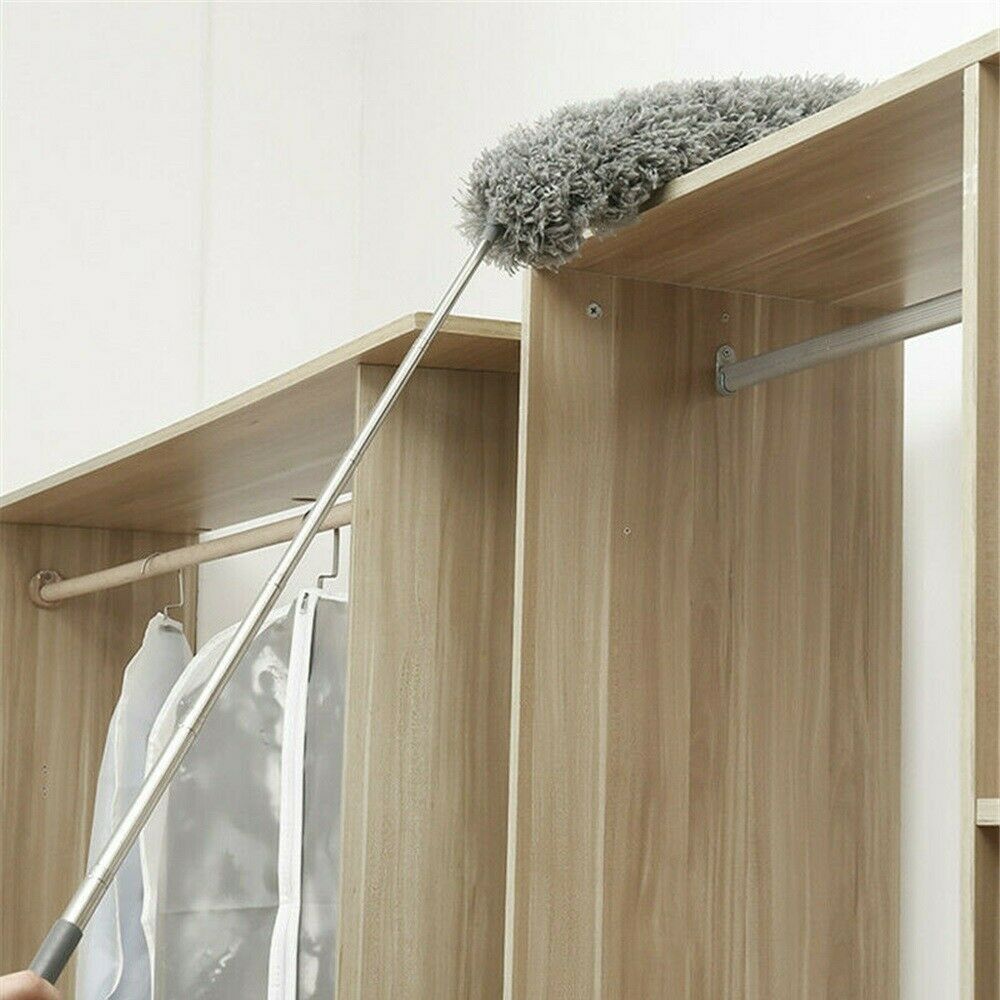Extendable Feature Telescopic Long Handle Microfiber Ceiling Cleaning Brush Tool