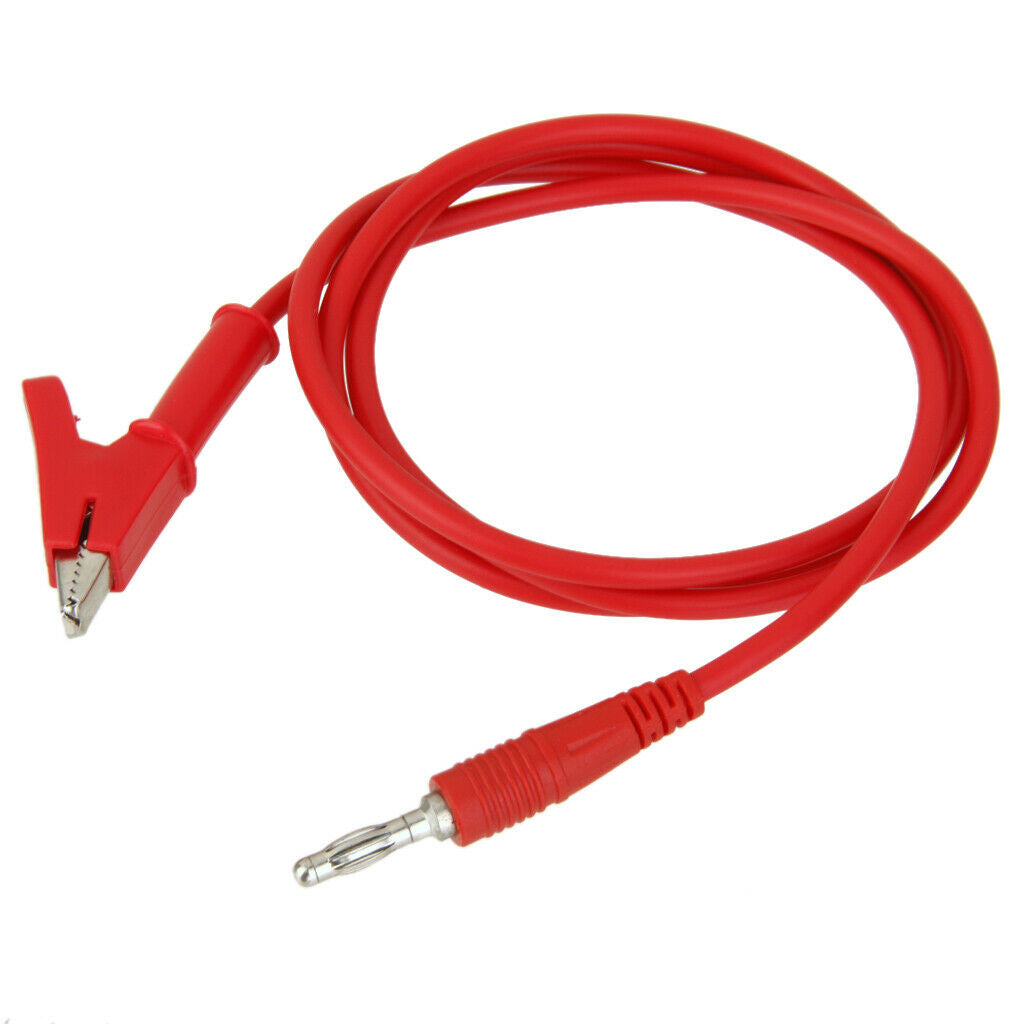 Banana Plug To Aligator Clip Voltmeter Tester Meter Probe Cable  DIY