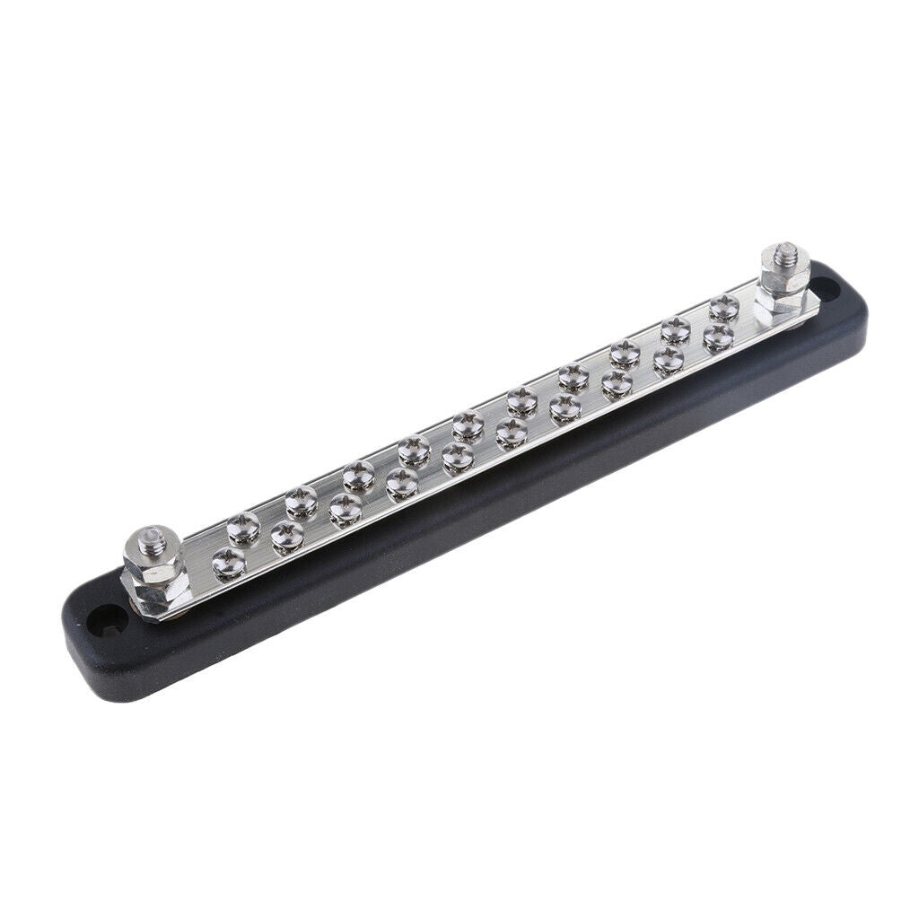 12V / 24V 20 WAY POWER DISTRIBUTION BUS STRIP 5x4mm SCREWS 100A