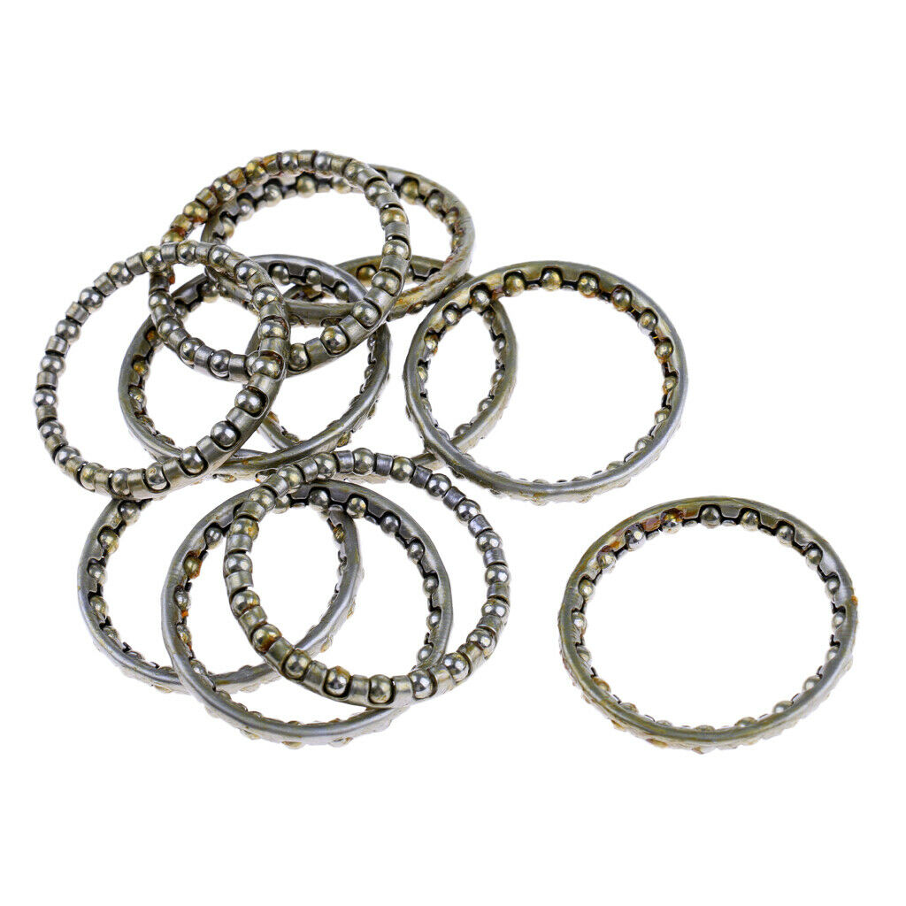 10Pcs Bicycle 44mm Headset Caged Ball Bearing for MTB Road Bike 22 Balls
