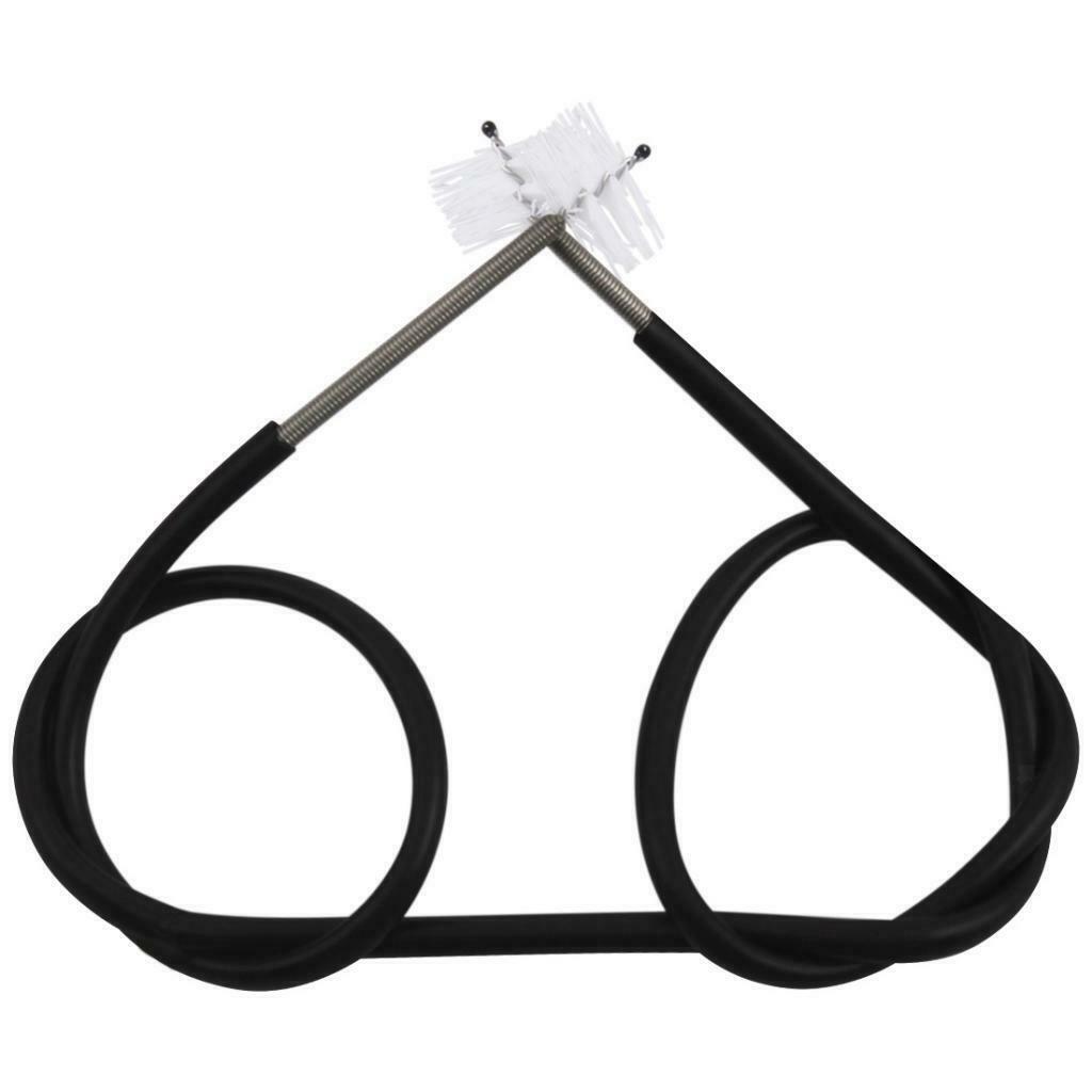 White Trumpet Mouthpiece Cleaning Brush Mouthpiece Cleaner with Steel Rope