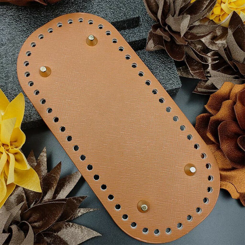 Leather DIY Bags Bottom Mat Pad Insert Base Replacement Purse Makings Brown