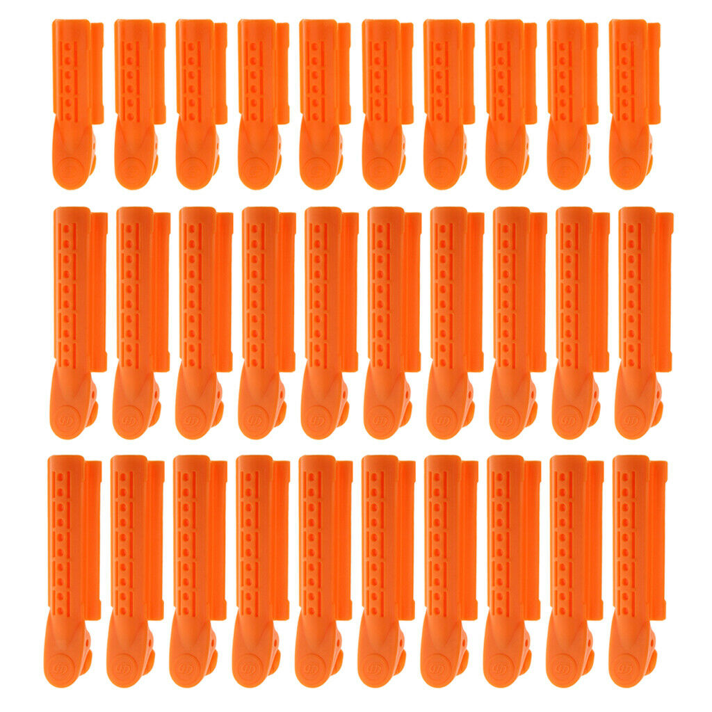 30 Pieces Plastic Salon Hair Pin Curl Clips Sectioning Pinning Curling Grips