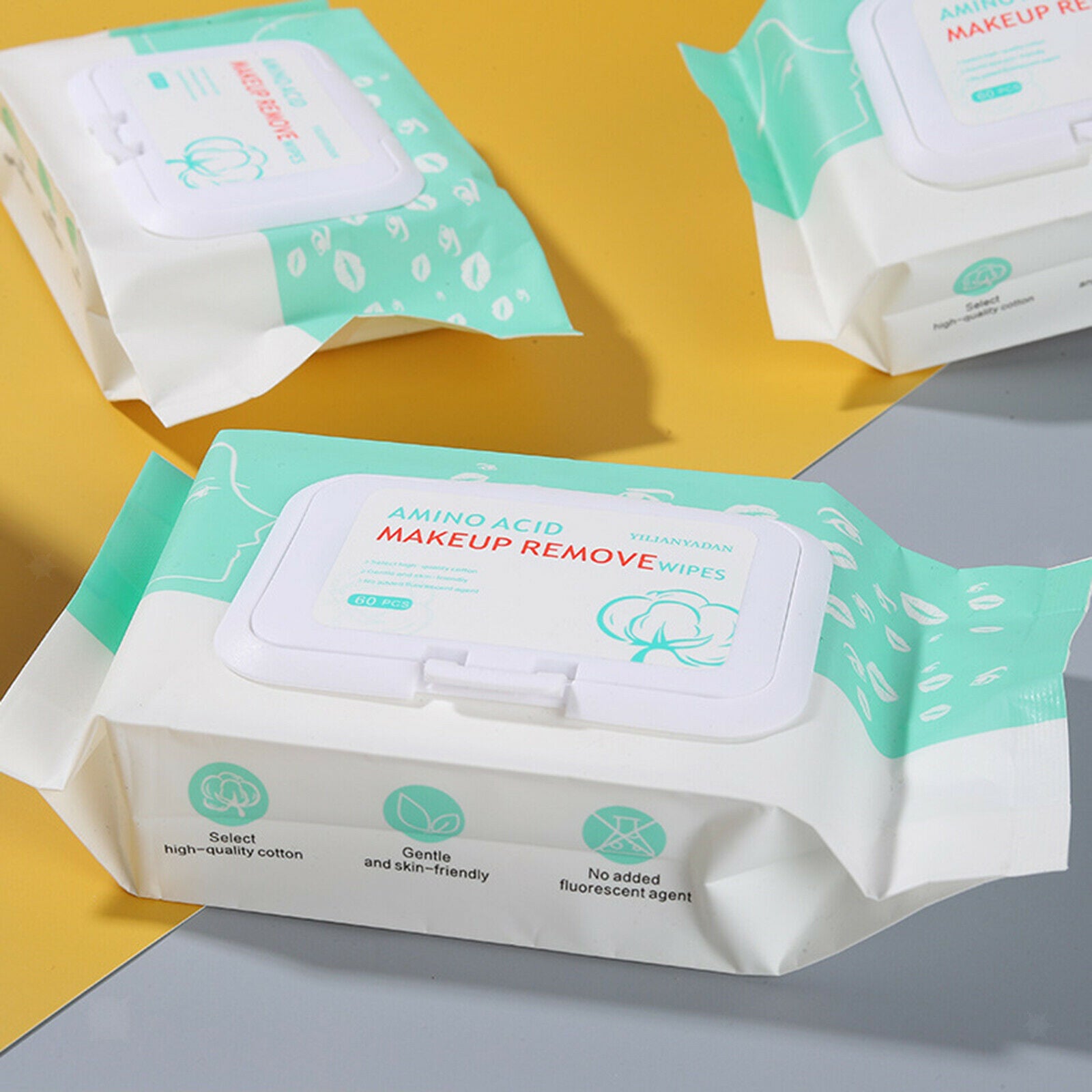 Refreshing Makeup Remover Daily Cleansing Facial Wipes 60 Count Alcohol-Free