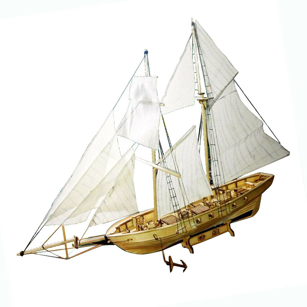 DIY Building Kits Nautical Boat Wooden Sailboat Sailing Puzzle Toys Xmas Gift