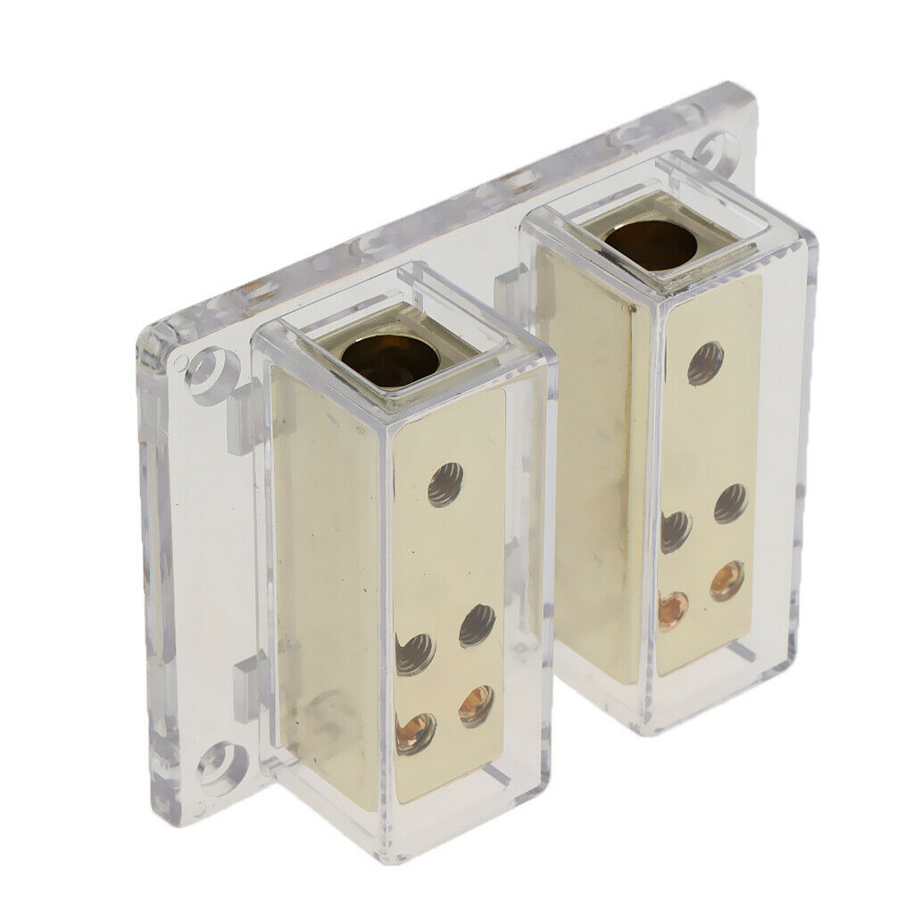 Distribution Block Power Ground 4 Gauge In 8 Gauge Out Car Amp Installation