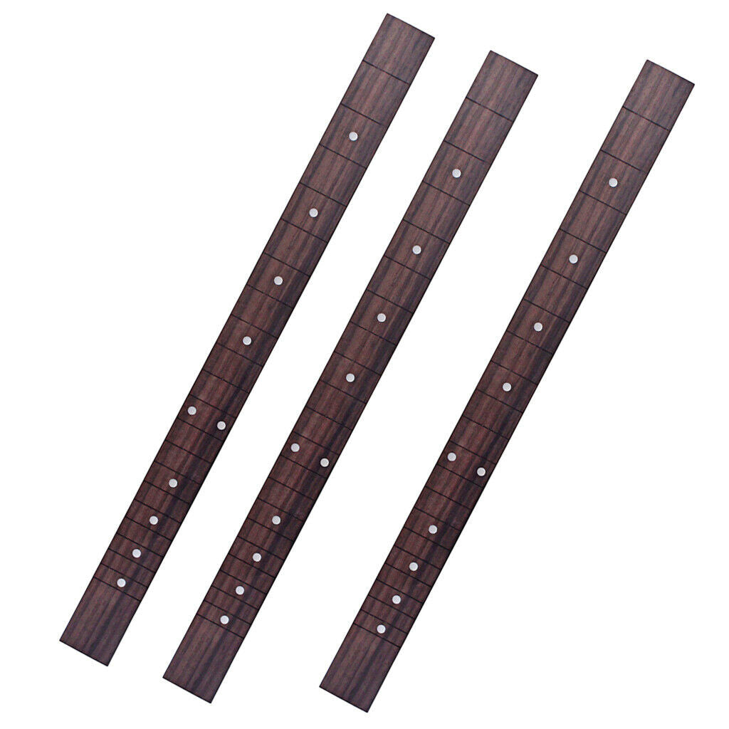 3Pcs Rosewood Guitar Neck Fretboard 20in 21 Frets Fingerboard Supplies
