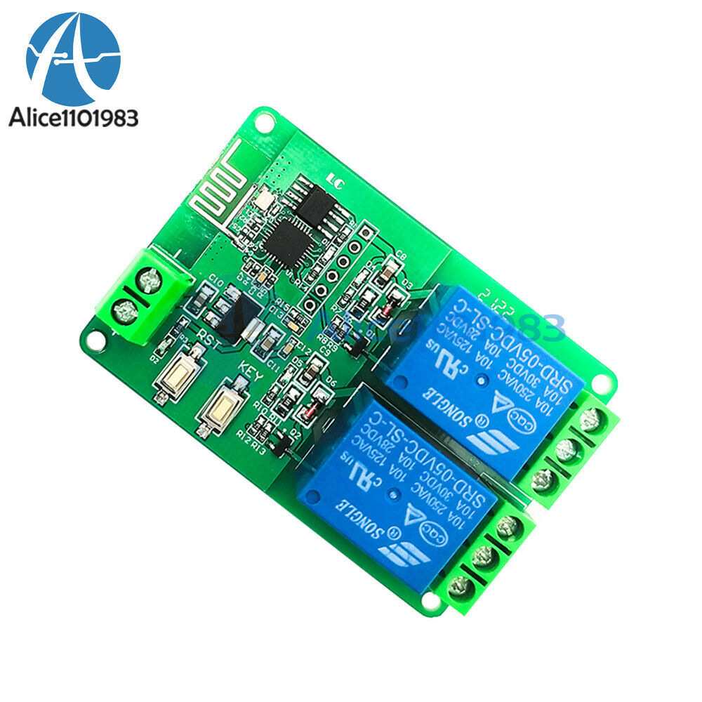 2 Channel DC 5V WIFI Relay Module ESP8266 ESP-01 Wireless Board IOT Smart Home