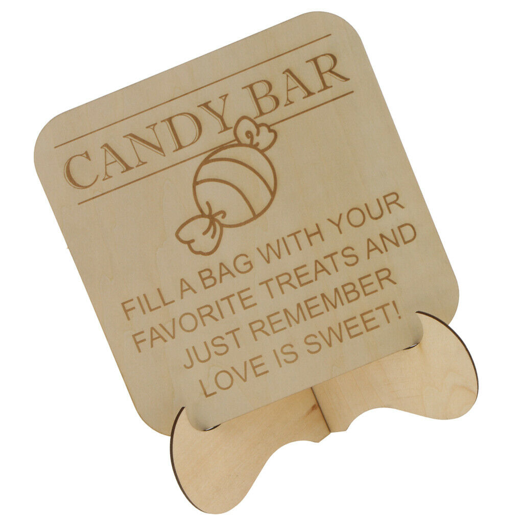 Wedding birthday party bar sign decoration with '' candy bar '' sign