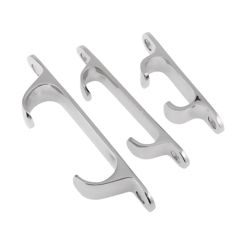 2 Pieces Stainless Steel Line Straight Fairlead Bow Chock Boat Cleat - 127mm