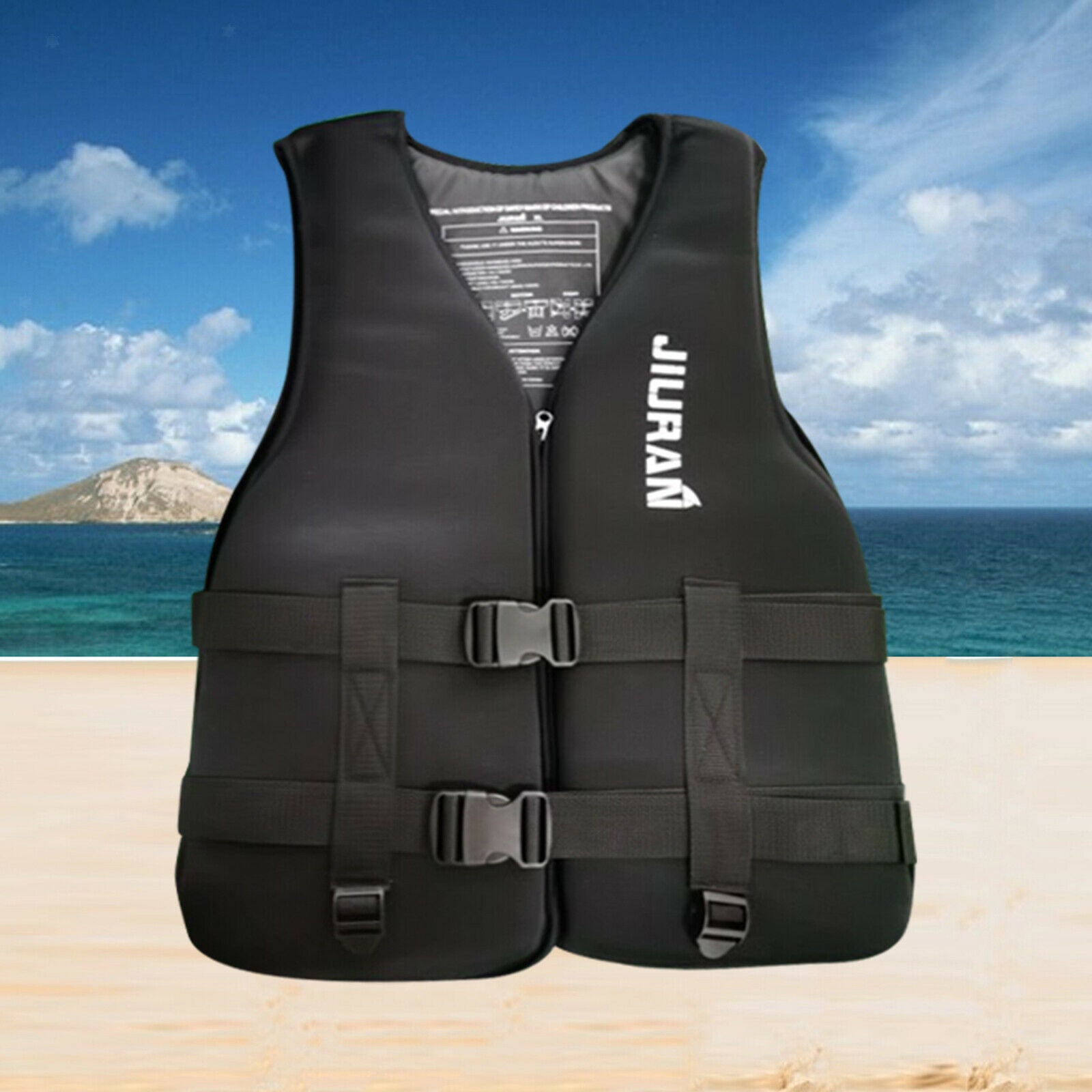 2Pcs Life Jacket Premium Life Vest Aid W/ Crotch Straps Floatation Device