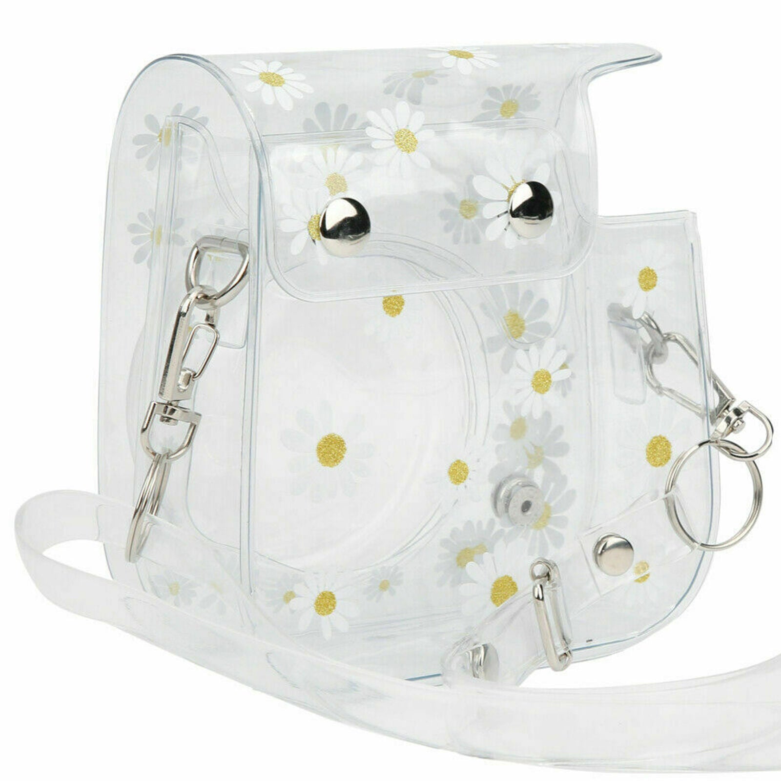 Transparent Camera Bag Case with Shoulder Strap for Fujifilm Instax Mini 11/9/8