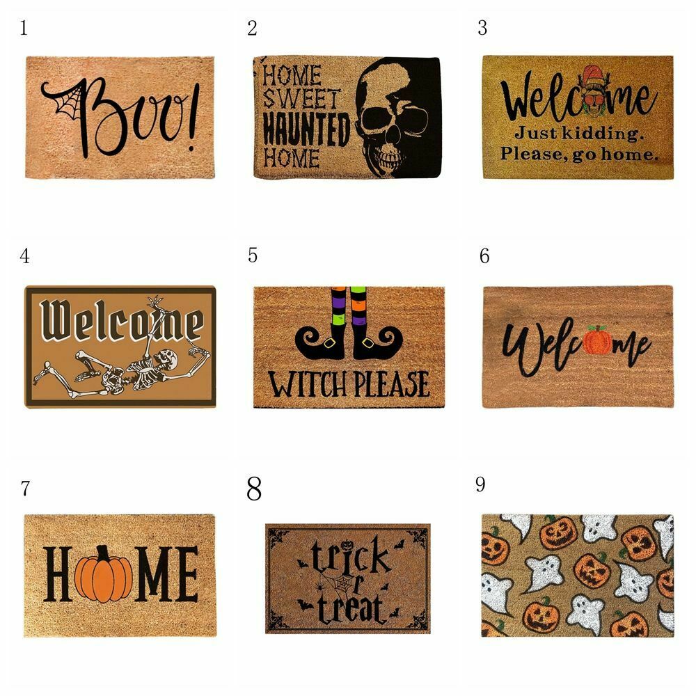 Holiday Dress Up Door Mat Outdoor Carpet Welcome Home Blanket Halloween Doormat