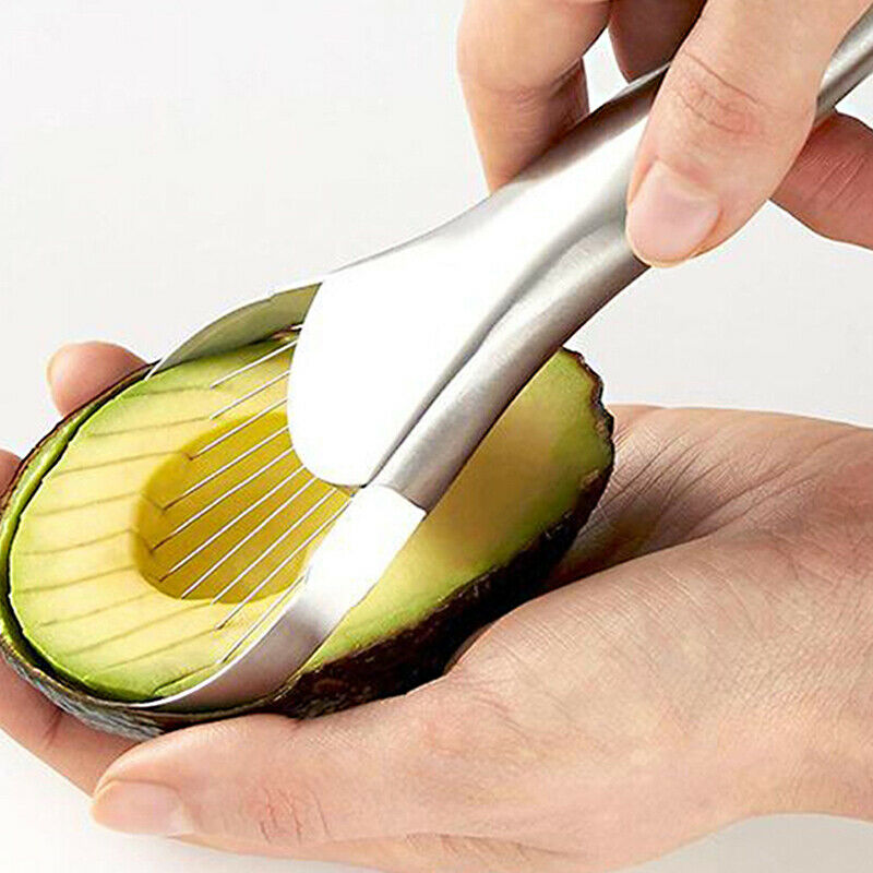 Stainless Steel Avocado nuclear slicer 2-in1 Vegetable Fruit Grater Kitch.l8