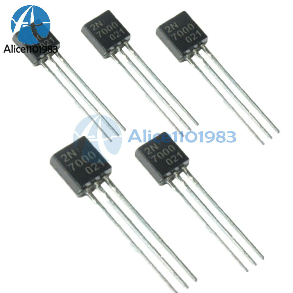 10PCS 2N7000 MOSFET N-CHANNEL 60 Volts 0.2 Amps TO-92 2N7000