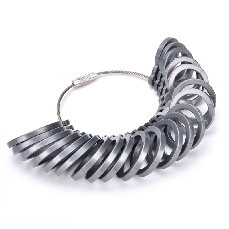 Plastic Finger Ring Sizer Tool Jewelry Measure Gauge Equipment US Size 3-1.l8