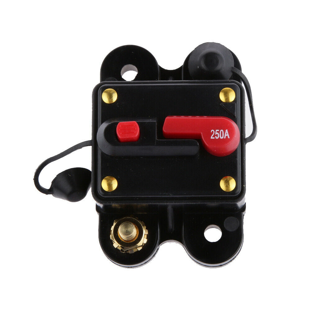 12V 24V Inline Auto Circuit Breaker 80A+250A Manual Reset Boat Accessory