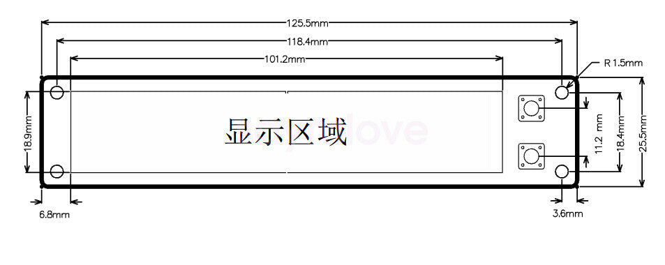 Red Signal Frequency Counter LED Display Cymometer 0.1MHz-60MHz 20MHz-2.4GHz