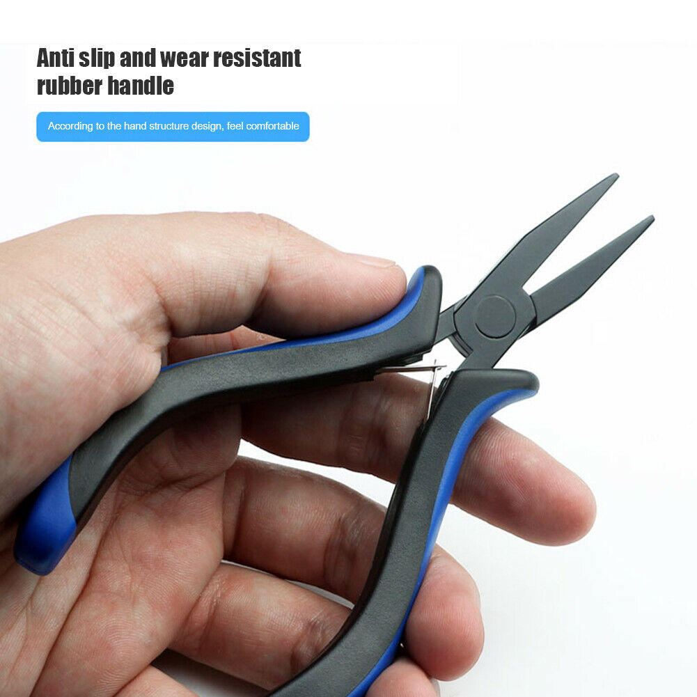 Flat Nose Fish Hook Tying Plier Duckbill Pliers with Spring Fishing Tools @