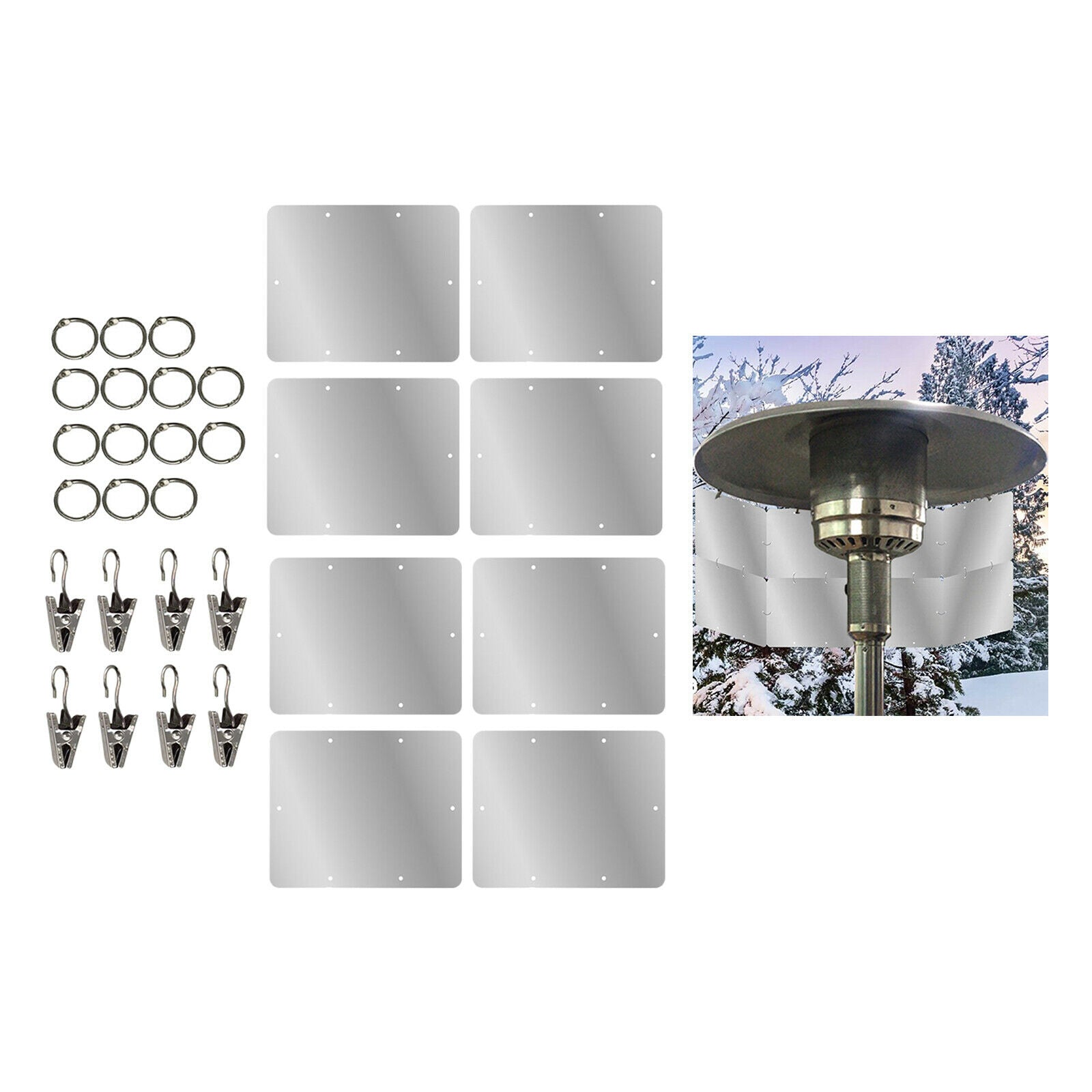Heat Focusing Reflector Foldable Round Natural Gas Natural Gas Heaters