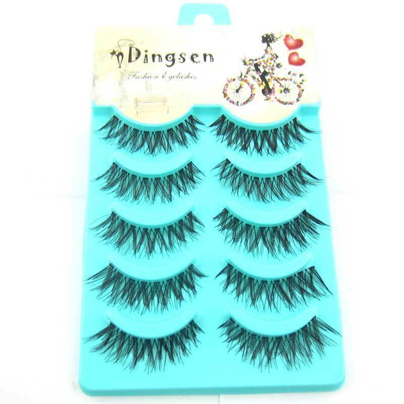 Wholesale 5 pairs Makeup  Natural Fashion False Eyelashes Soft Long Eye Lash