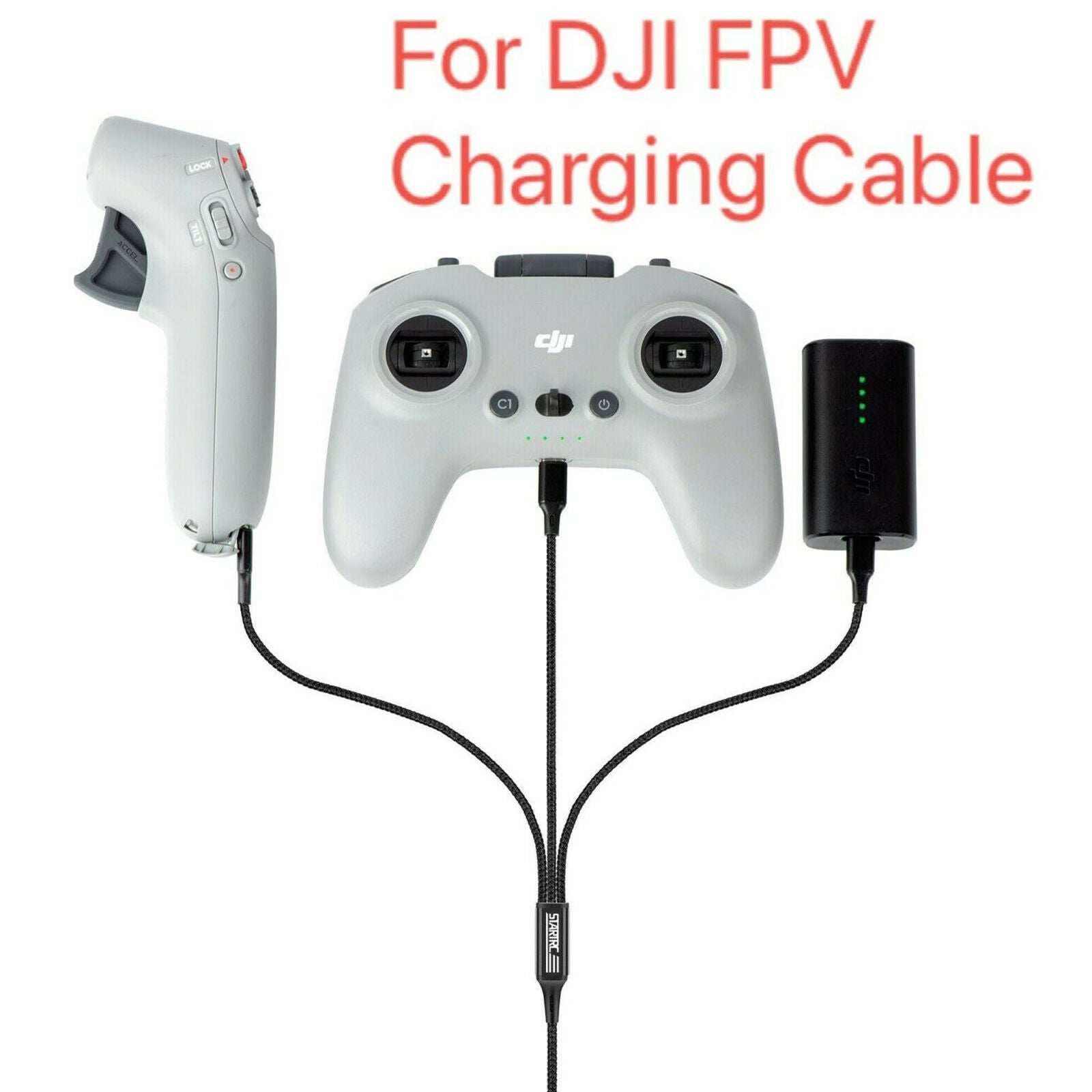 For DJI FPV Combo Drone Accessorie Remote Control Glasses Battery Charging Cable