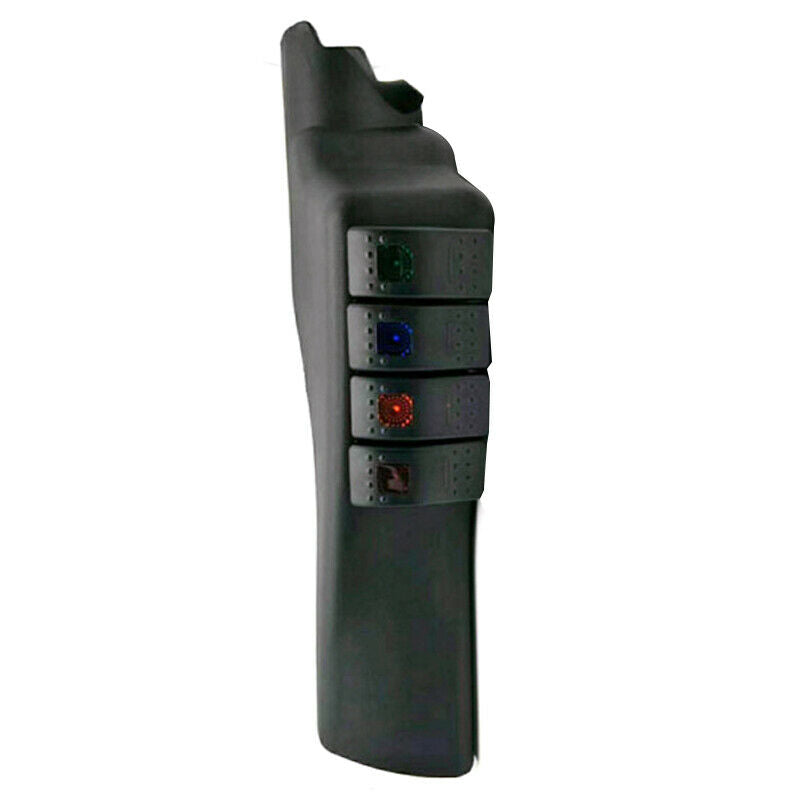Left Side A-Pillar Four Rocker Switch Pod Panel Fit For Jeep Wrangler JK 07-17