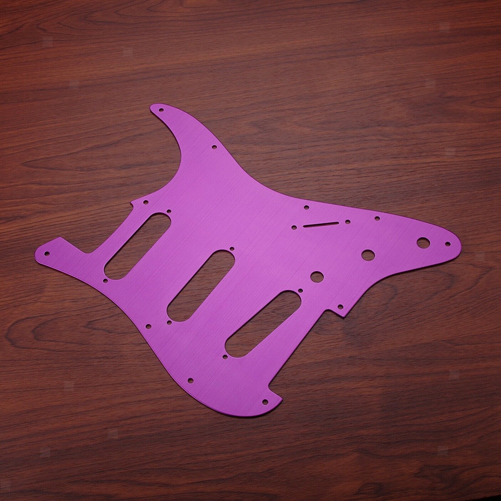 Pickguard Guitar Scratch Plate 11 Holes Aluminum Metal Purple for ST SSS