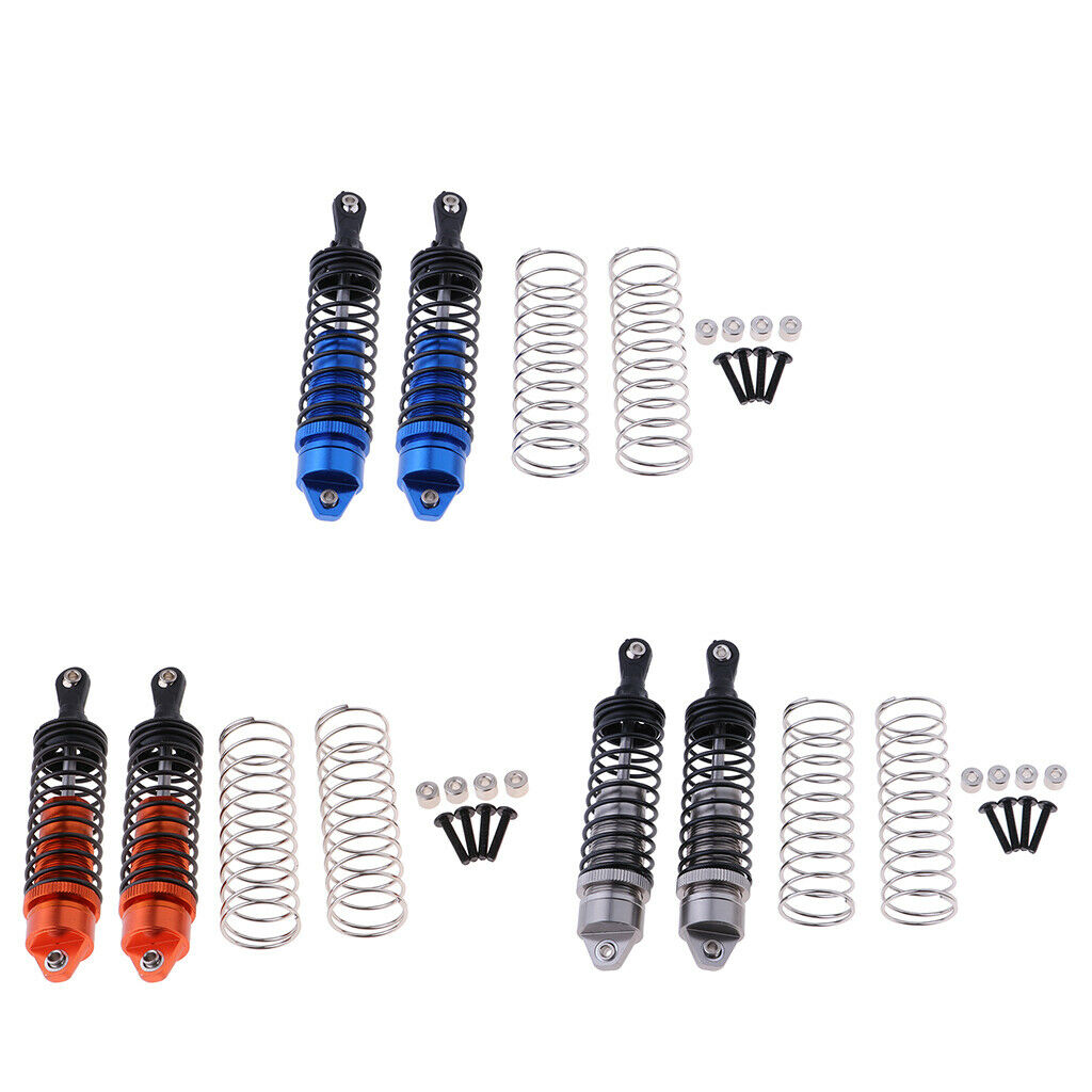 2Pieces 115mm Rear Shock Absorber Damper for  Slash 1/10 RC Blue